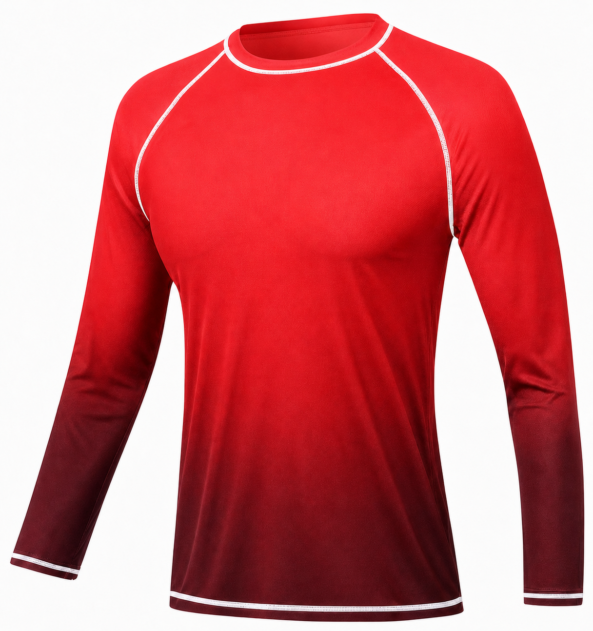 Rash guard Shirt Red Polyester Spandex Sublimation MMA & BJJ Apparel Manufacturer